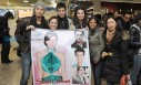 Sarah Lahbati, Enzo Pineda and Derrick Monasterio with Filipino friends in Switzerland