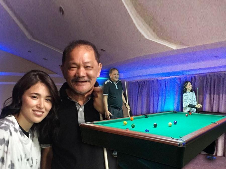 Look Kylie Padilla Meets Billiards Legends Efren Reyes Francisco