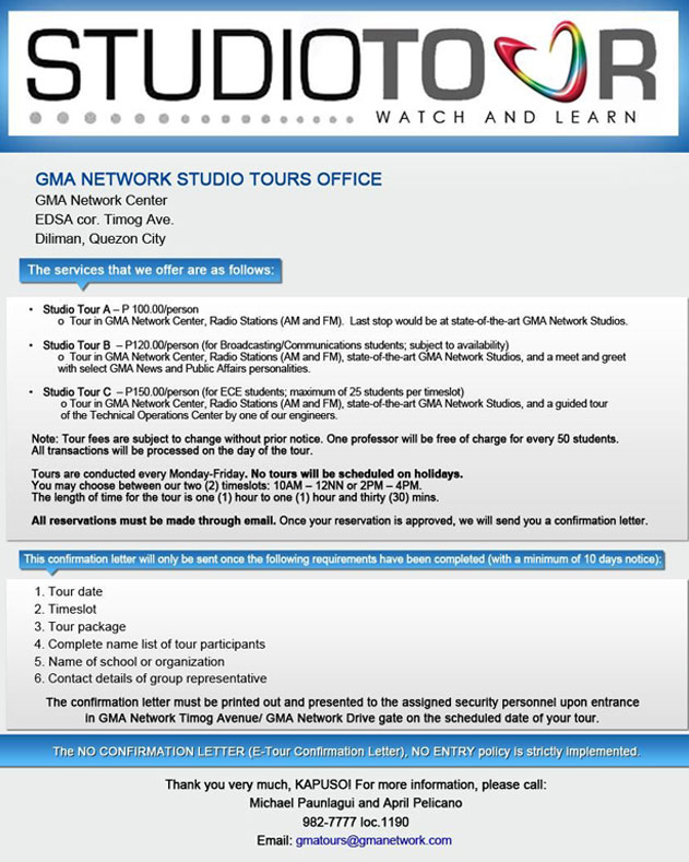 Take the GMA Studio Tour Corporate Articles