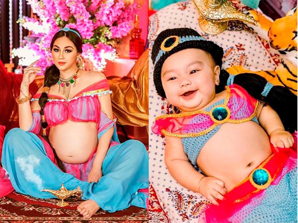 Zeinab Harake And Baby Bia Look Pretty In Disney Princess Themed Photos