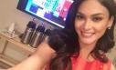 <b>Pia gets</b> all dolled up before her Good Morning America interview. - pia_alonzo_wurtzbach___s_first_week_as_the_64th__miss_universe_pia_backstage___1452147273