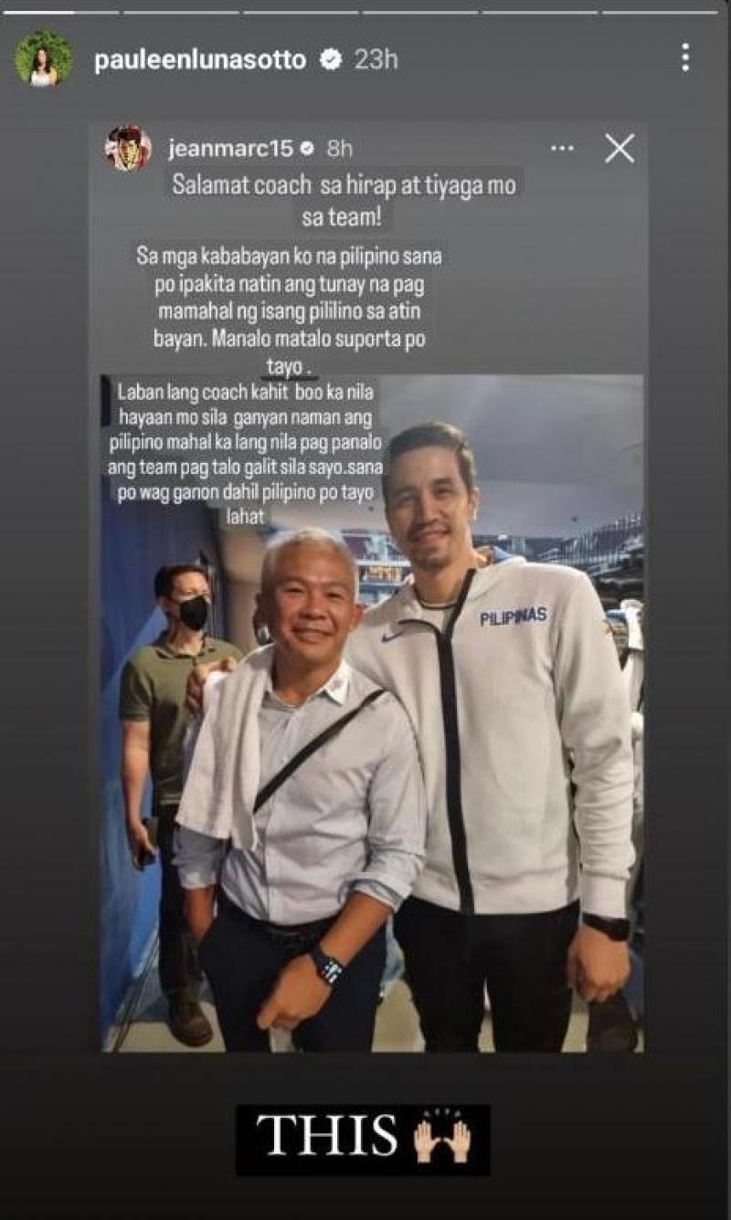 Marc Pingris Shows Support For Gilas Pilipinas Head Coach Chot Reyes