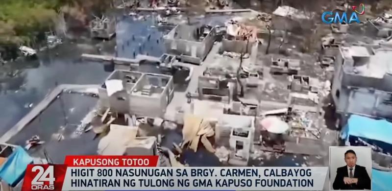 GMA Kapuso Foundation Naghatid Ng Tulong Sa Mga Nasunugan Sa Samar