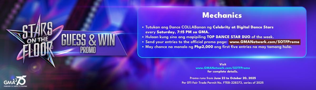 stars on the floor guess and win promo