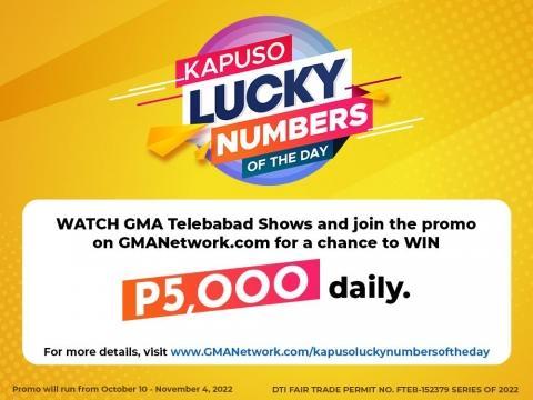 Kapuso Lucky Numbers of the Day | Engage | GMA Entertainment ...