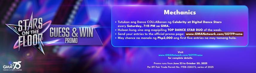 stars on the floor guess and win promo