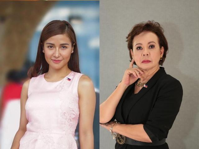 Sanya Lopez and Isabel Rivas as Melody Reyes and Allegra Trinidad of First Lady