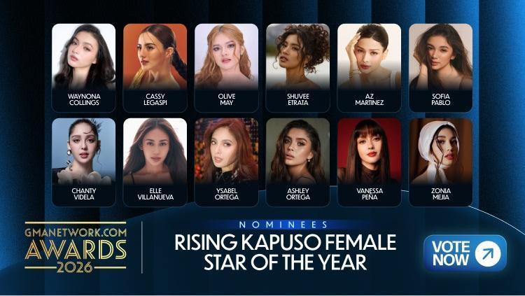 GMANetworkcom Awards 2026  Rising Kapuso Female Star of the Year