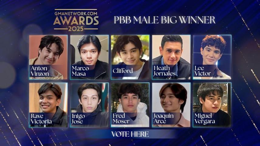 GMANetworkcom Awards 2025 PBB 2 Male Big Winner