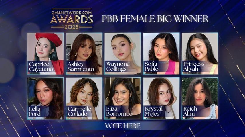 GMANetworkcom Awards 2025 PBB 2 Female Big Winner