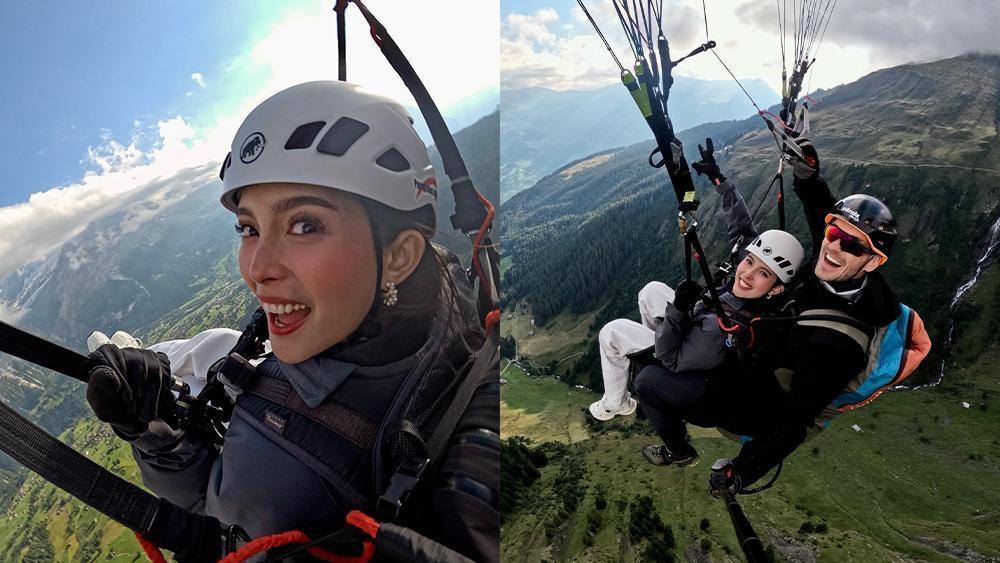 Analyn Barro paragliding
