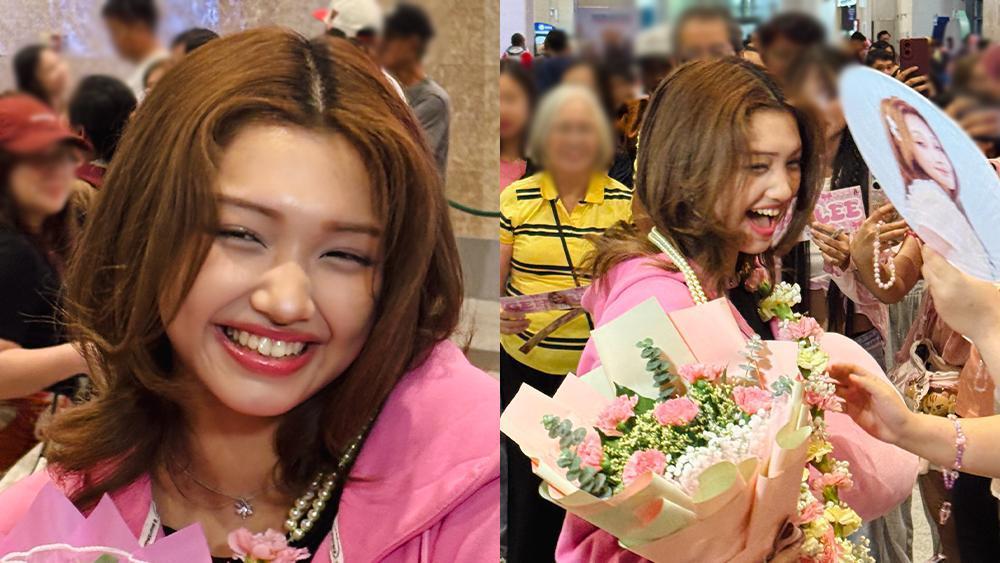 Gehlee Dangca receives warm welcome from fans as she arrives in Manila - GMA Network