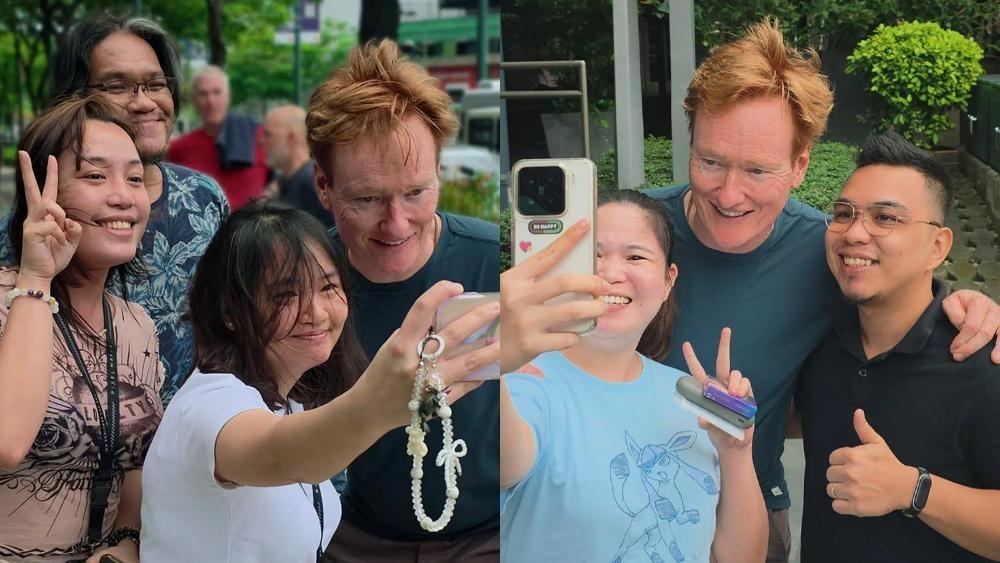 Conan O Brien with Filipino fans