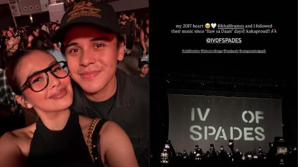Gabbi Garcia and Khalil Ramos attend IV of Spades concert