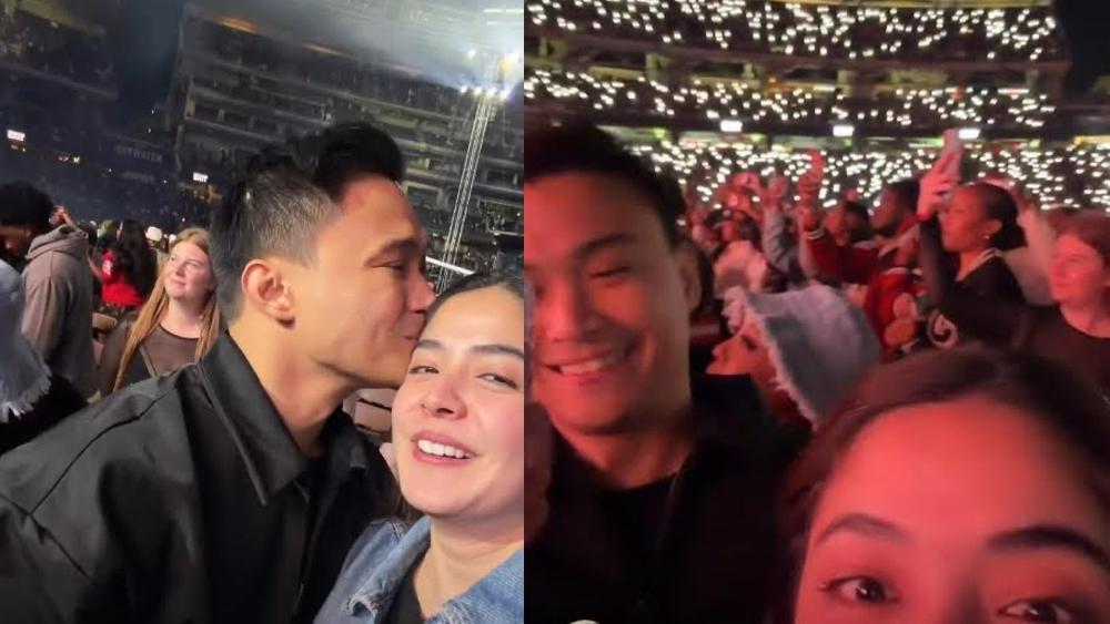 Shaira Diaz and EA Guzman at Chris Brown concert