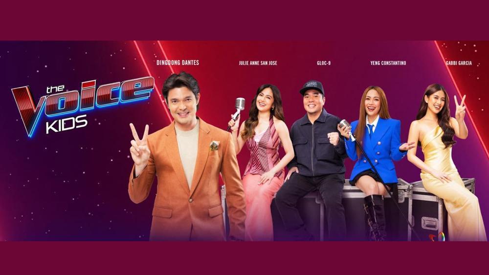 『The Voice Kids』の司会者ディンドン・ダンテスとガビ・ガルシア、コーチのジュリー・アン・サンホセ、グロック9、イェン・コンスタンティーノ