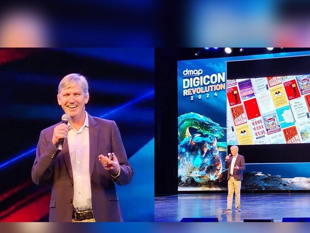 Steven Johnson speaking at DigiCon 2024