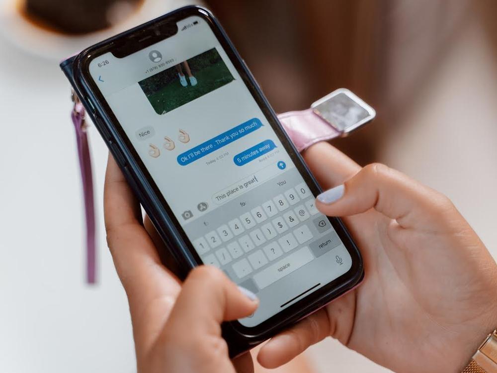 using phone