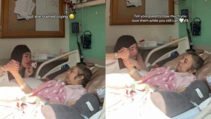 Ashley Rivera with her mom