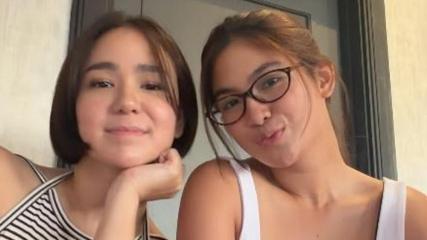 Mikee Quintos and Heaven Peralejo