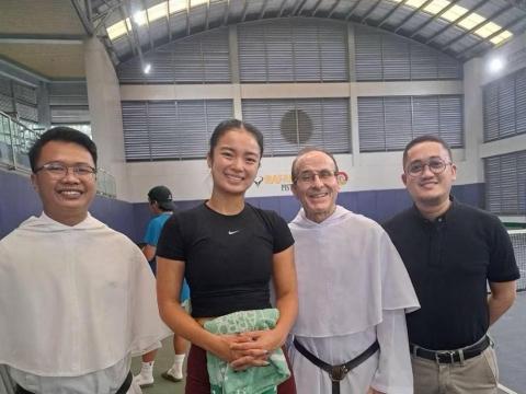 Alex Eala visits alma mater