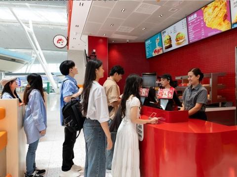 Local fast-food giant opens travel-themed store in the new Hong Kong International Airport