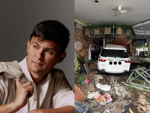 Matteo Guidicelli's restaurant damaged after SUV rams al fresco area