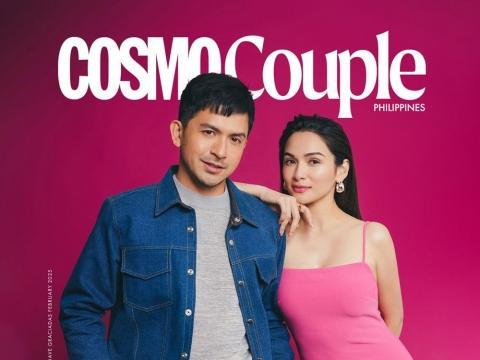 Dennis Trillo and Jennylyn Mercado shine on the cover of a local magazine