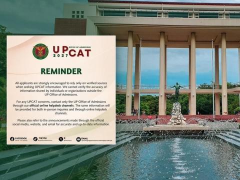 UP Admissions Office cautions applicants amid surge of unofficial UPCAT guides