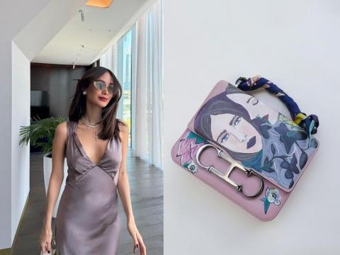 Heart Evangelista showcases another hand painted designer bag