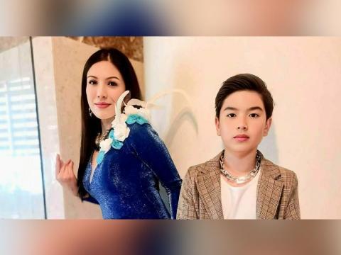 Mom-and-son duo Charina Carmen Cabading-Josol and Gerard Josol shine at 10th Filipino Fashion Designers Gala