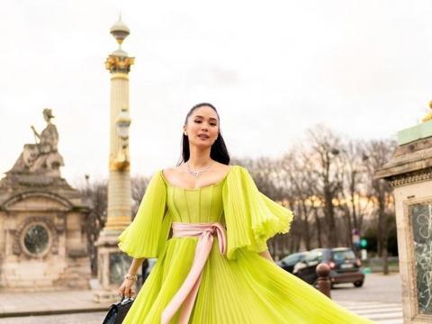 LOOK: Heart Evangelista wears beautiful chartreuse dress | GMA Entertainment LOOK: Heart Evangelista wears beautiful chartreuse dress | GMA Entertainment