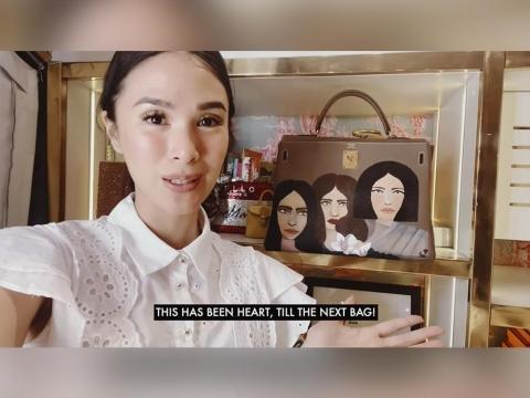 WATCH: Heart Evangelista shows off luxury bag hand-painted with 'language  of my soul