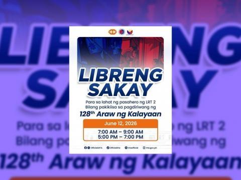 LRT-2 is offering free rides on Independence Day