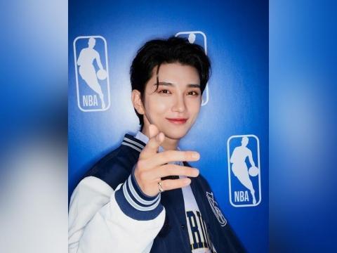 SEVENTEEN's Joshua models NBA's 23SS collection