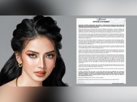 MUPH Batangas releases statement on Kath Caseñas