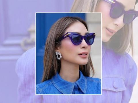 Heart Evangelista's YSL Cat Eye Sunglasses at Paris Fashion Week