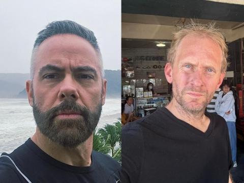 Storm chasers Josh Morgerman and James Reynolds monitor Uwan in the Philippines