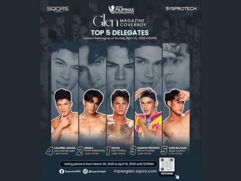 Mister Pilipinas Worldwide releases frontrunners in cover boy photoshoot voting