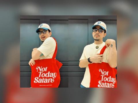 Here's where you can buy Dennis Trillo's 'Not Today Satan' tote bag