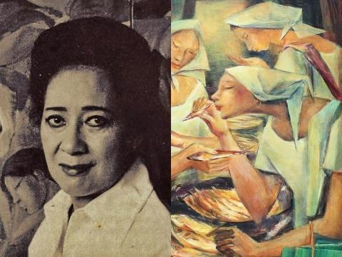 Anita Magsaysay-Ho フィリピン人アーティストのプレート作品