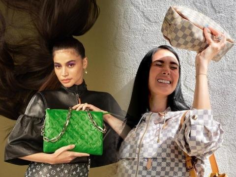 celebrities with louis vuitton bags 2021