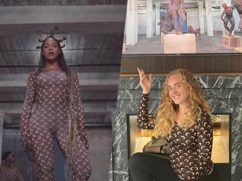 Fashion spotlight: Beyonce and Adele's Marine Serre moon-print outfits |  GMA Entertainment