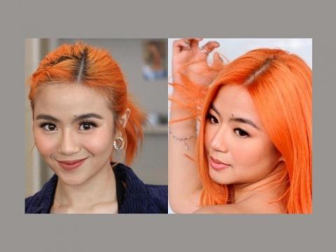 beautiful fiery orange hair