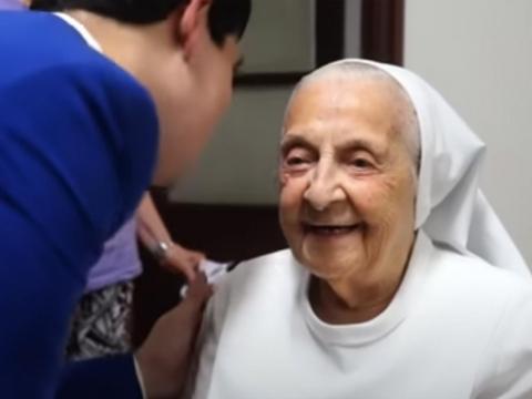 Worlds oldest person Brazilian nun Inah Canabarro Lucas