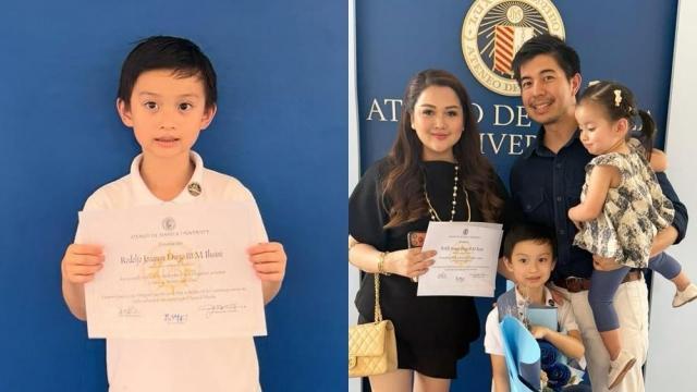 Rodjun Cruz and Dianne Medina's son Joaquin graduates from kindergarten