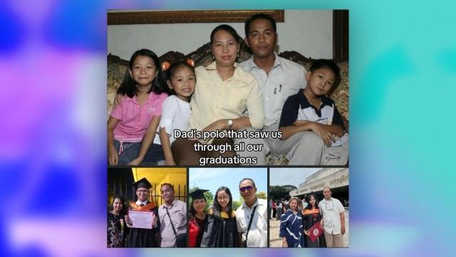 Good News: Kilalanin ang tatay na iisang polo ang sinuot sa graduation ng mga anak