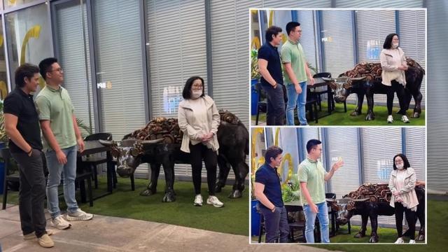 Dingdong Dantes visits Kris Aquino and Bimby
