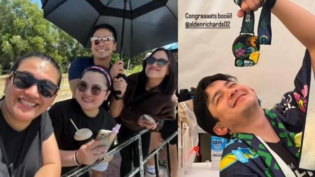 Kristoffer Martin, sinuportahan ang triathlon journey ni Alden Richards