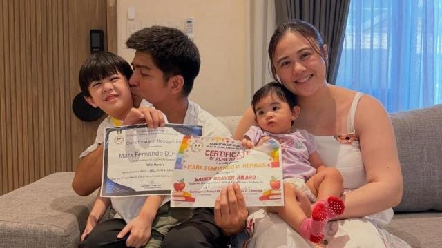 Mark Herras at Nicole Donesa, magkasama para sa graduation ng kanilang anak